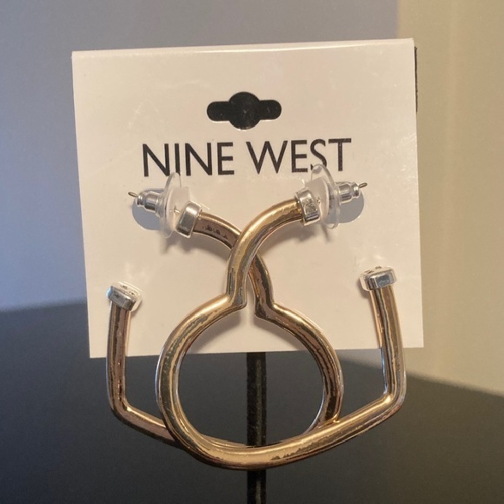 Nine West Gold-Tone Geometric Earrings